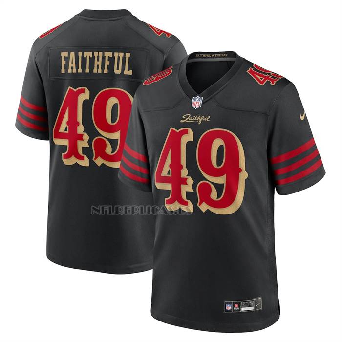 Camiseta NFL Game San Francisco 49ers The Faithful 2025 Rivalries Collection Negro